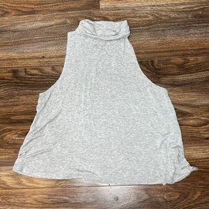 Forever 21 Grey Turtle Neck Racer Back Tank | Size: Medium